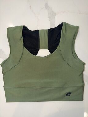 Forme Posture Correcting Sports Bra Olive Green Mesh Back XL